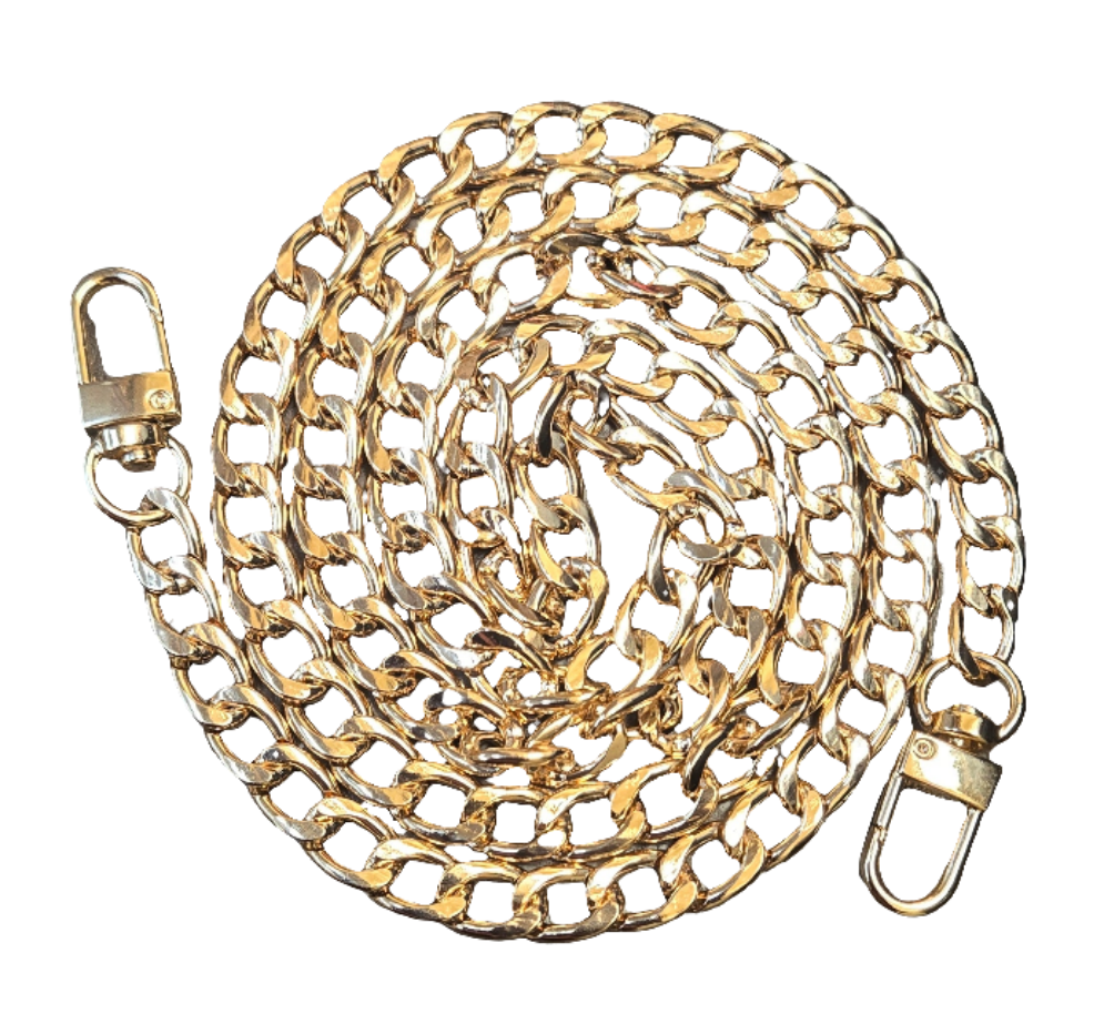 Crossbody Chain Bag Strap With Swivel Clasps