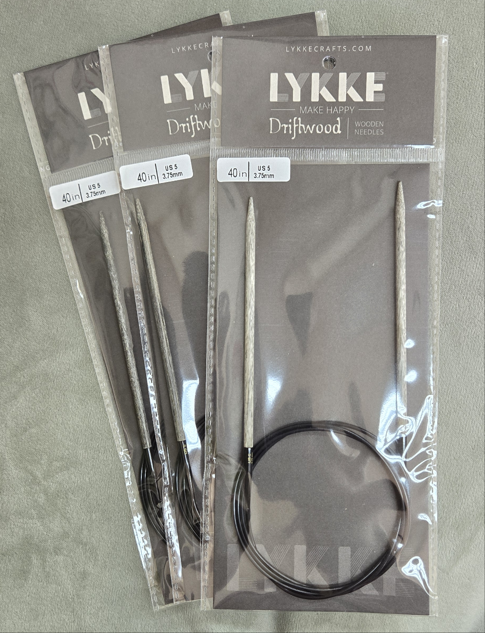 LYKKE Driftwood 40" Circular Knitting Needles