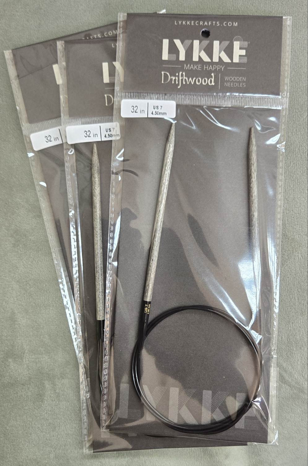 LYKKE Driftwood 32" Circular Knitting Needles