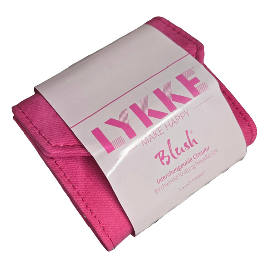 LYKKE Blush Interchangable Circular Birchwood 3.5" Knitting Needle Set