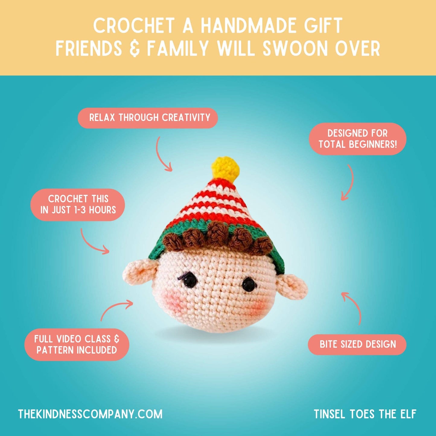 Christmas Card & Elf Crochet Pattern