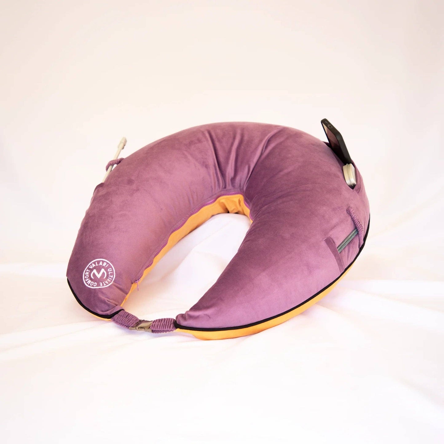 Velvet Purple/Orange Maker's Pillow