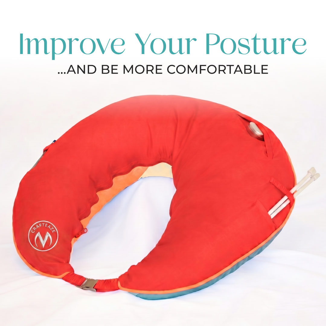 Crafteaze Velvet Rain Pattern Maker's Pillow