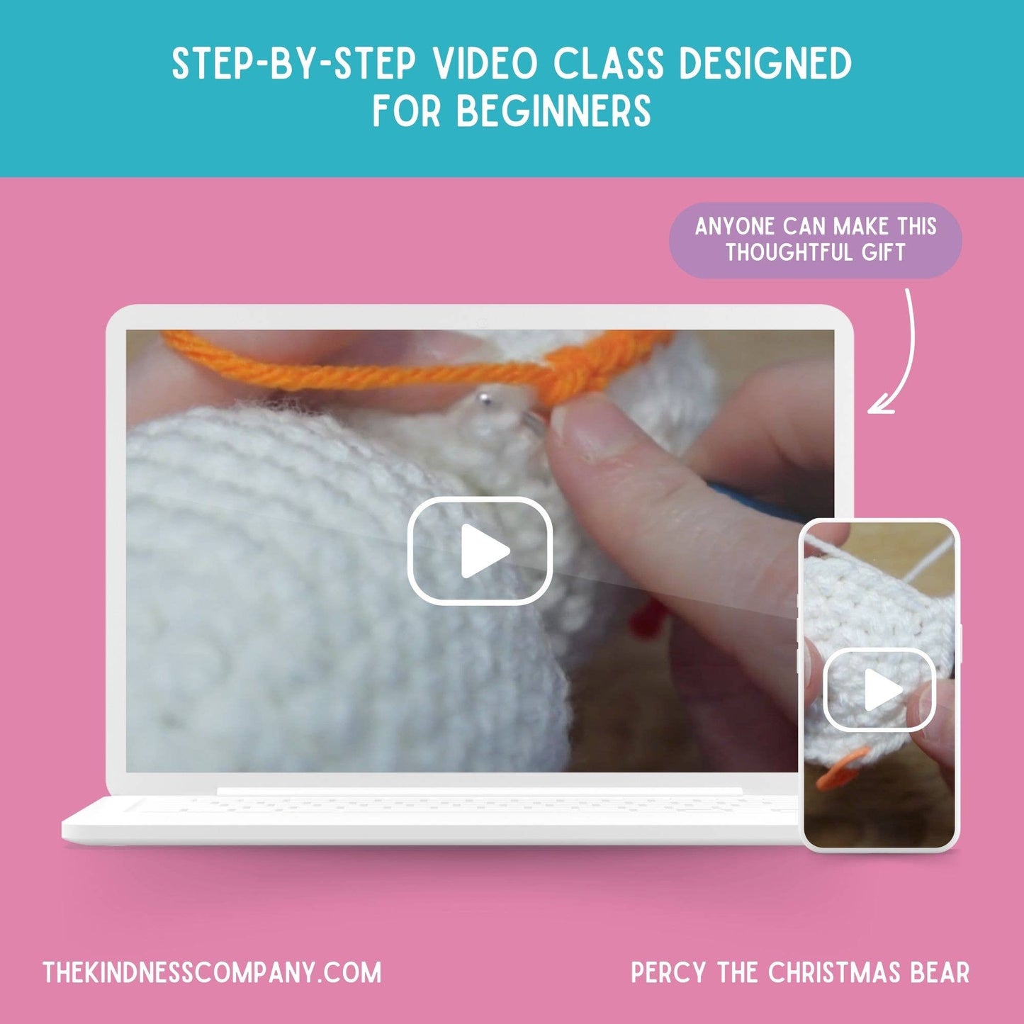 Christmas Card & Polar Bear Crochet Pattern