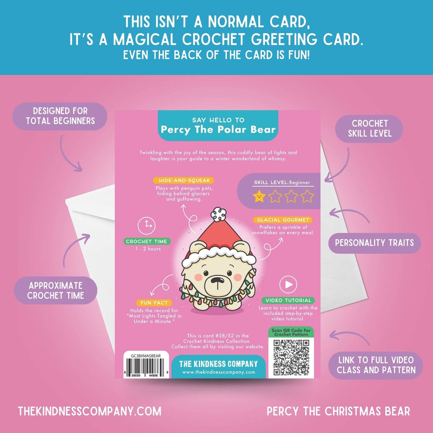 Christmas Card & Polar Bear Crochet Pattern