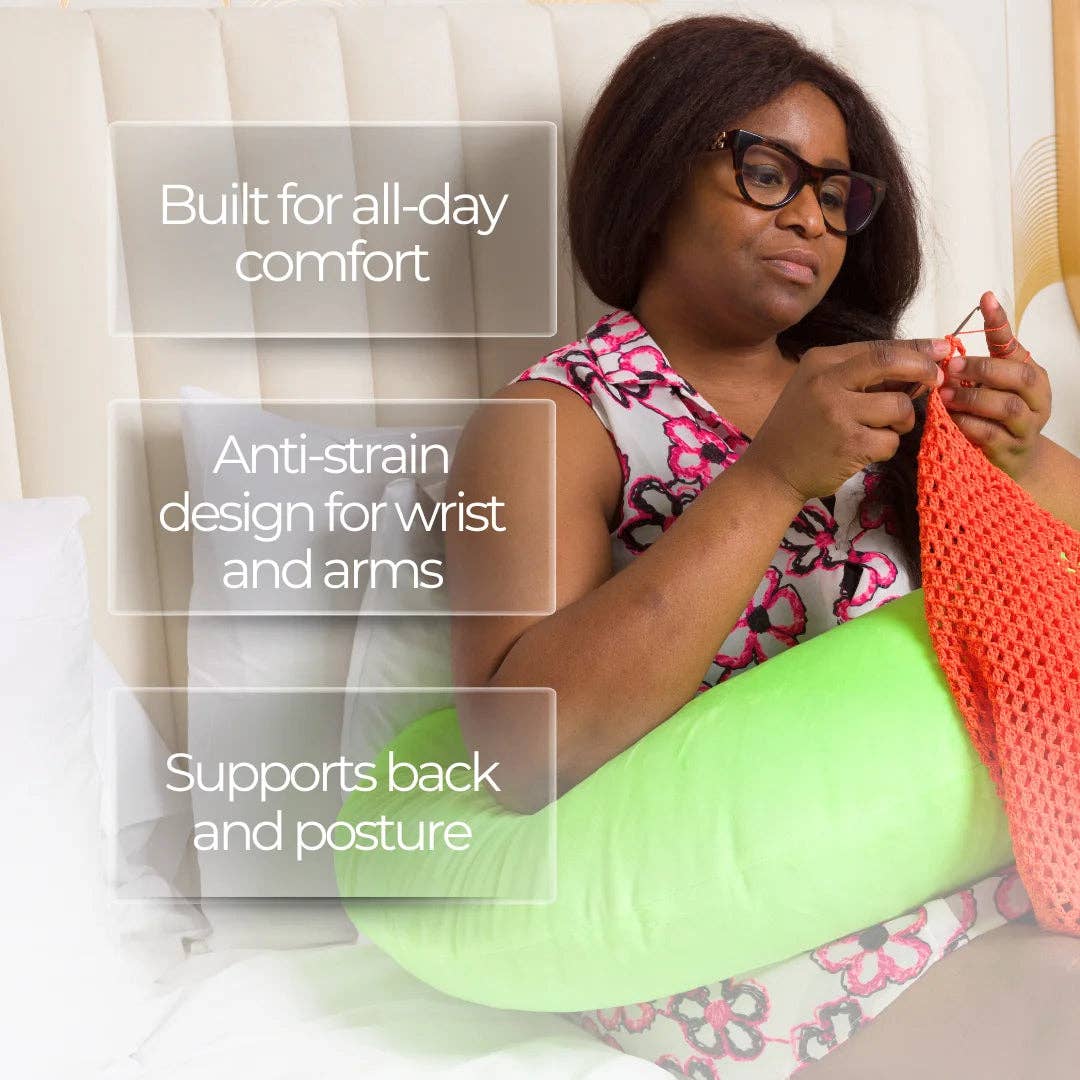 Crafteaze Standard Pillow - Green