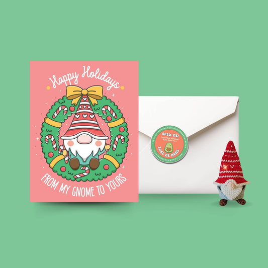 Christmas Card & Gnome Crochet Pattern