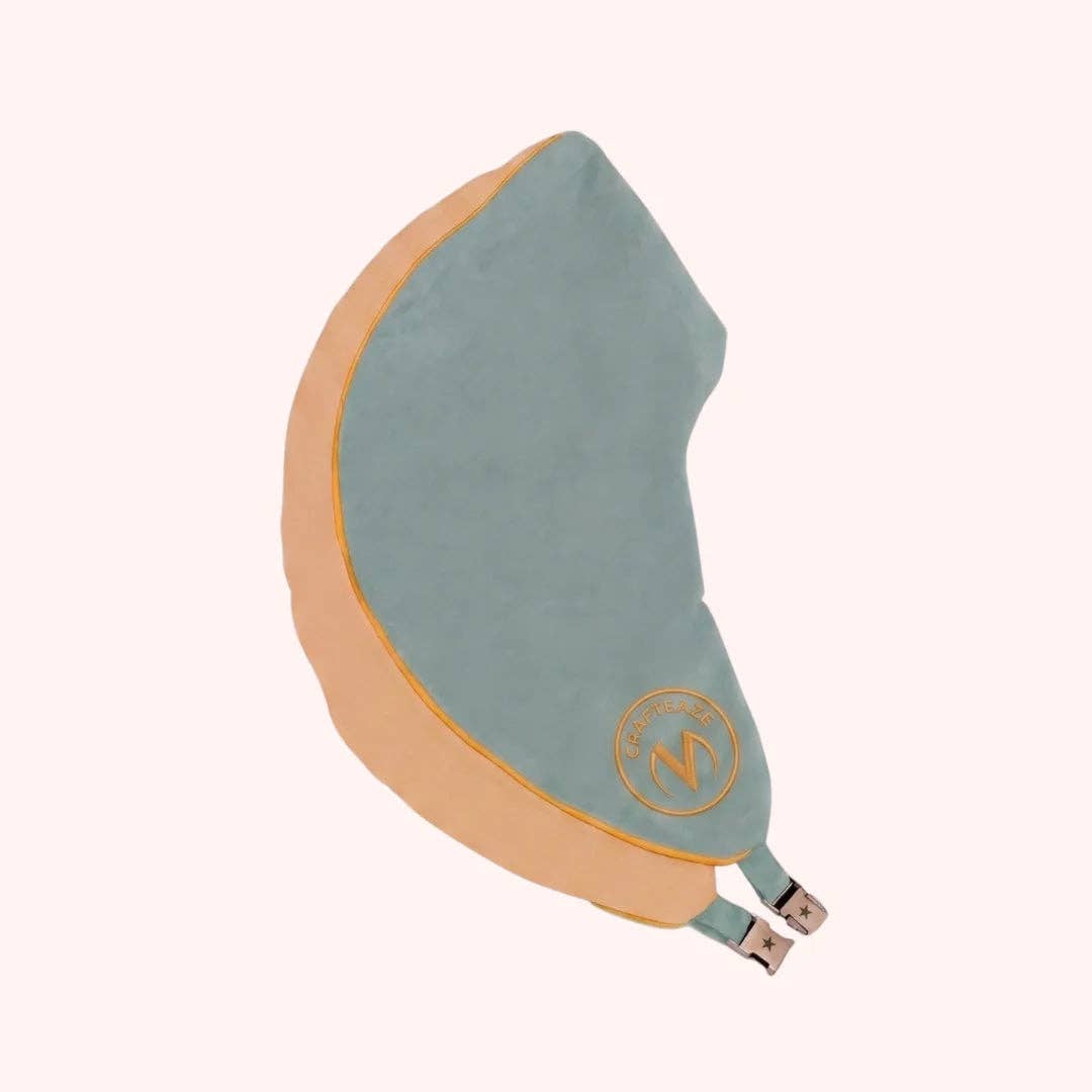 Crafteaze Velvet Sage/Yellow Maker's Pillow