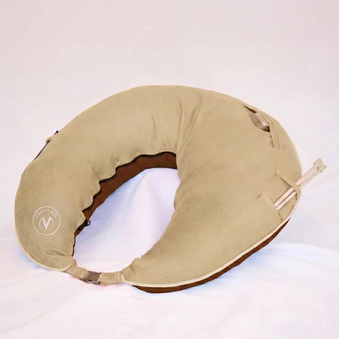 Crafteaze Velvet Bronze/Mahogany Maker's Pillow