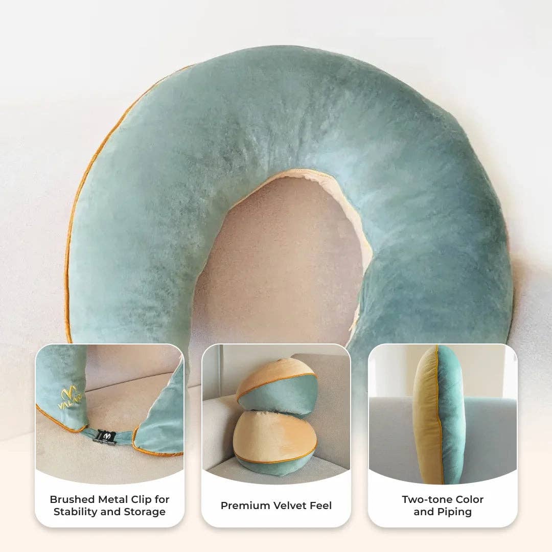 Premium Velvet - Sage/Yellow