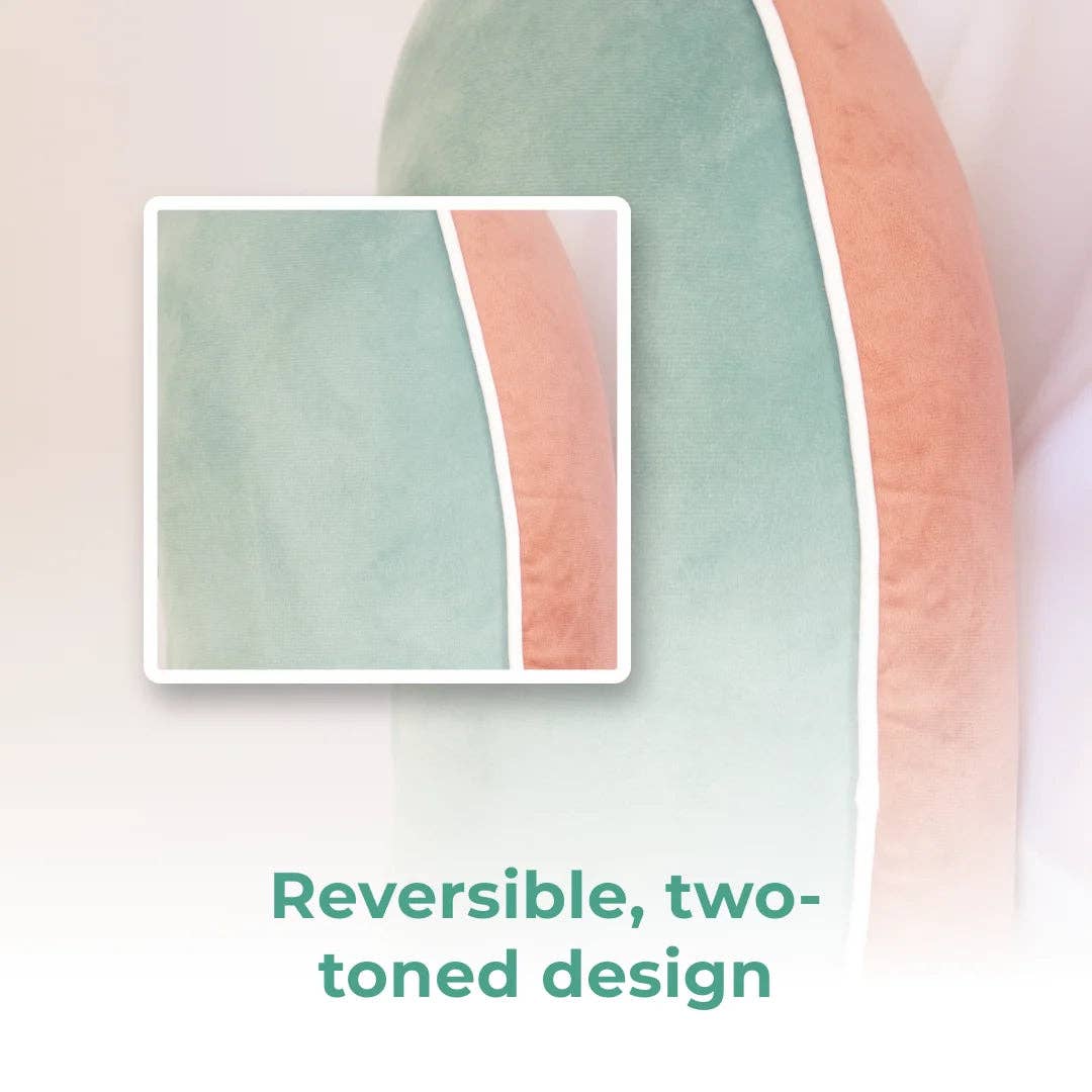 Velvet Green/Peach Maker's Pillow