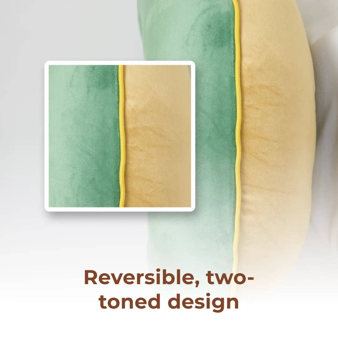 Crafteaze Velvet Sage/Yellow Maker's Pillow