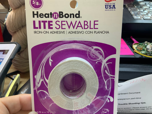 Heat and Bond Lite sewable