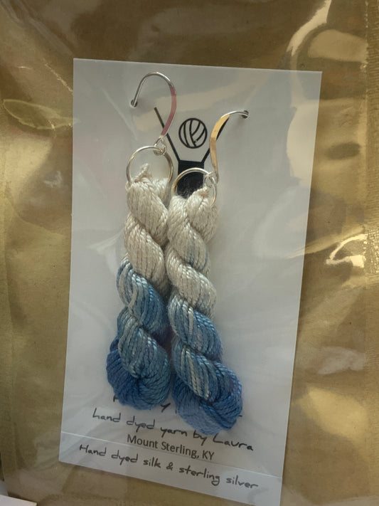 Hand dyed earrings - assorted colors