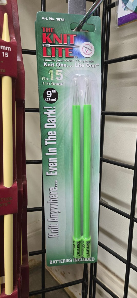 The Knit Lite 9" Knitting Needles US 15 (10mm)