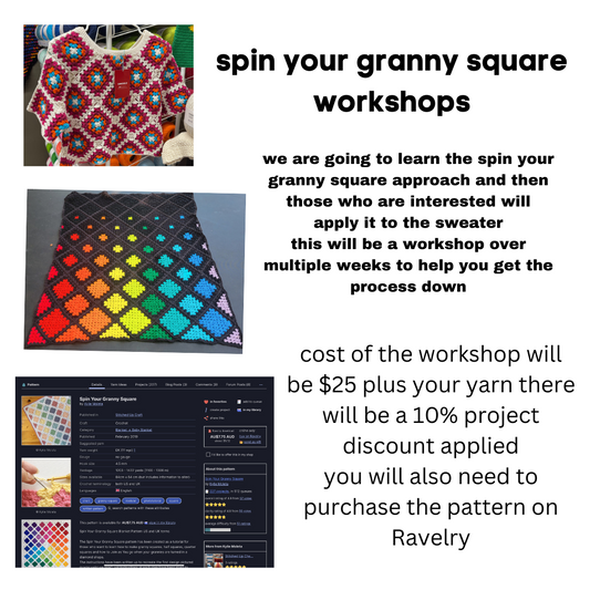 Spin Your Granny Square Workshops